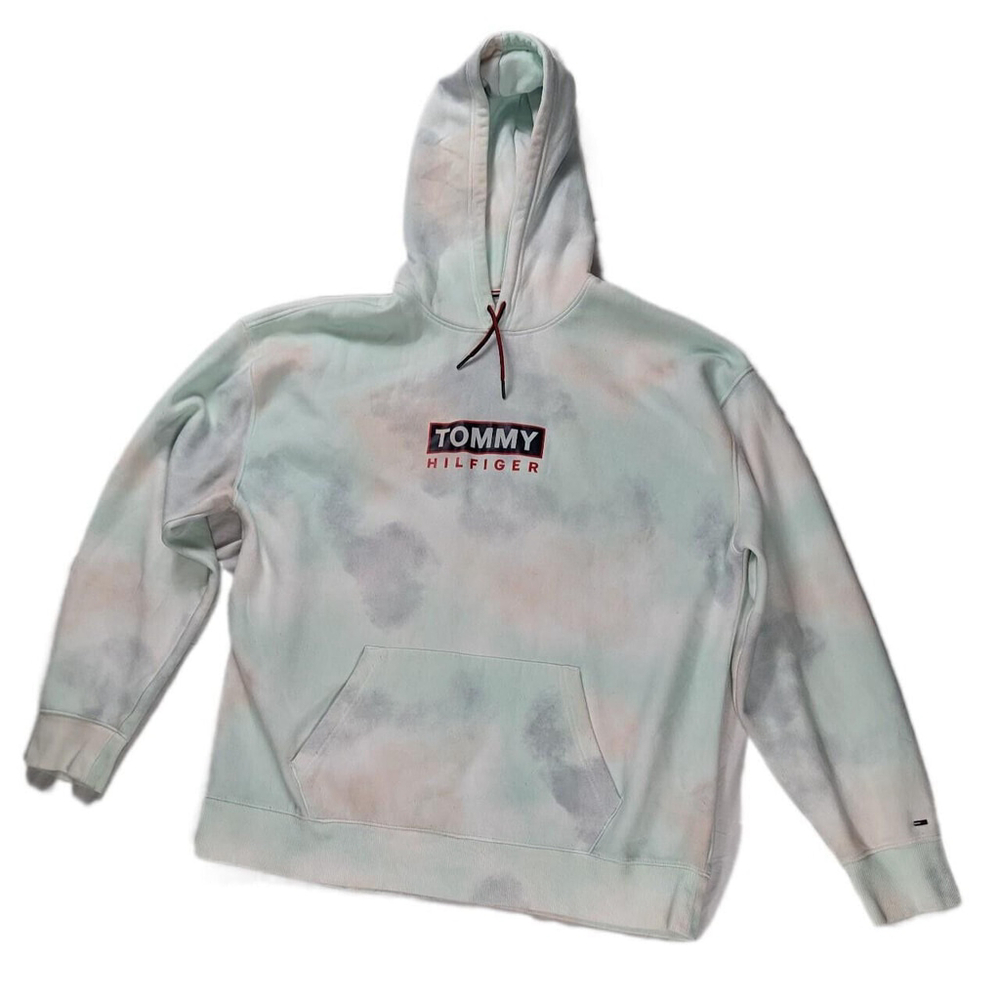 Tommy Hilfiger 2XL XXL pastel tie dye hoodie. Tommy Hilfiger Denim tag - Picture 1 of 2